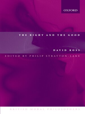 cover image of The Right and the Good